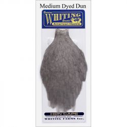 Перо Whiting American Hen Cape (Medium Dyed Dun)