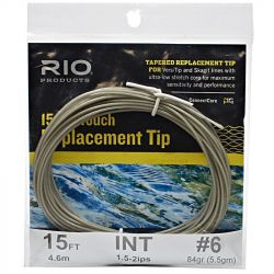 Сменный конец Rio Intouch 15ft Intermediate Sink Tip (7wt, 95gr, Gray/Gray Loop)