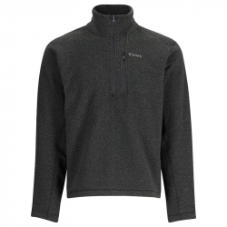 Пуловер Simms Rivershed Half Zip Fleece (Black Heather, XL)