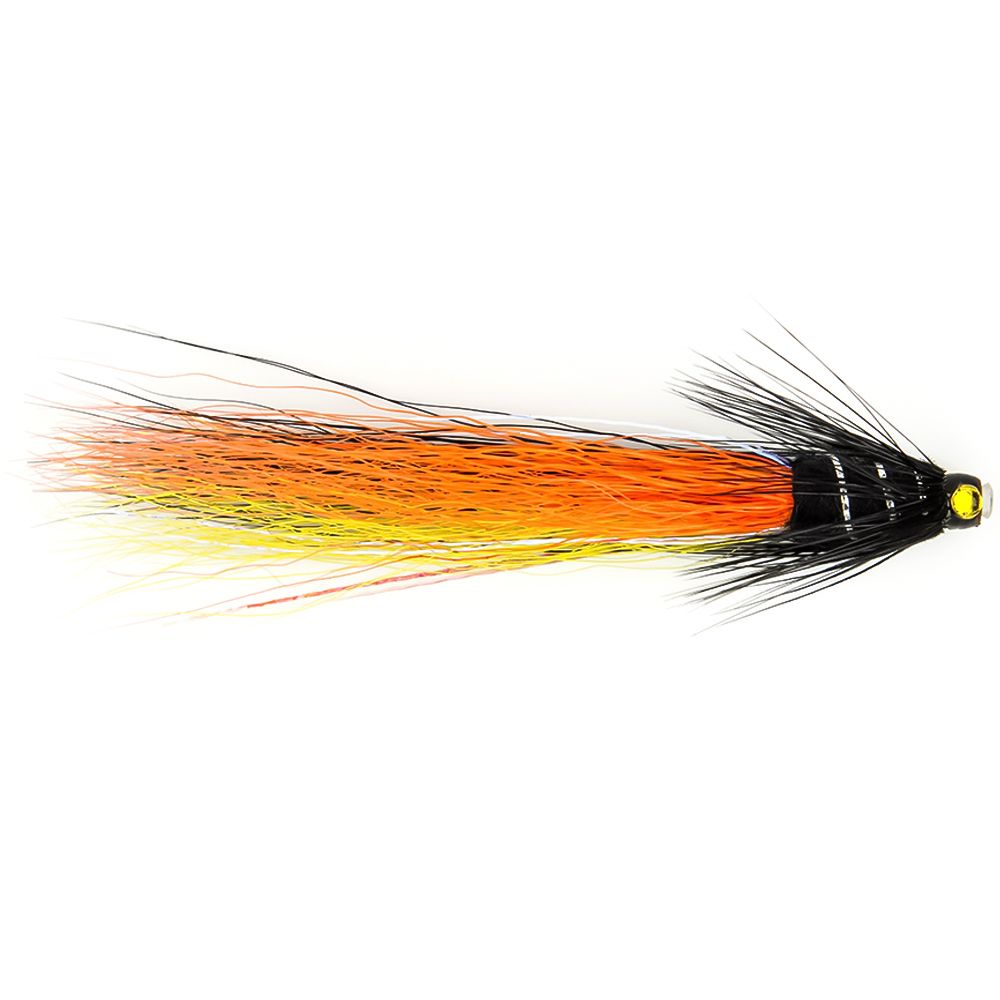 Мушка SF Snaelda-Krinkle-Yellow/Orange/Black Copper Tube (3/4")