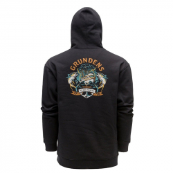 Толстовка Grundens Displacement DWR Hoodie Tuna Tattoo (Black, L)