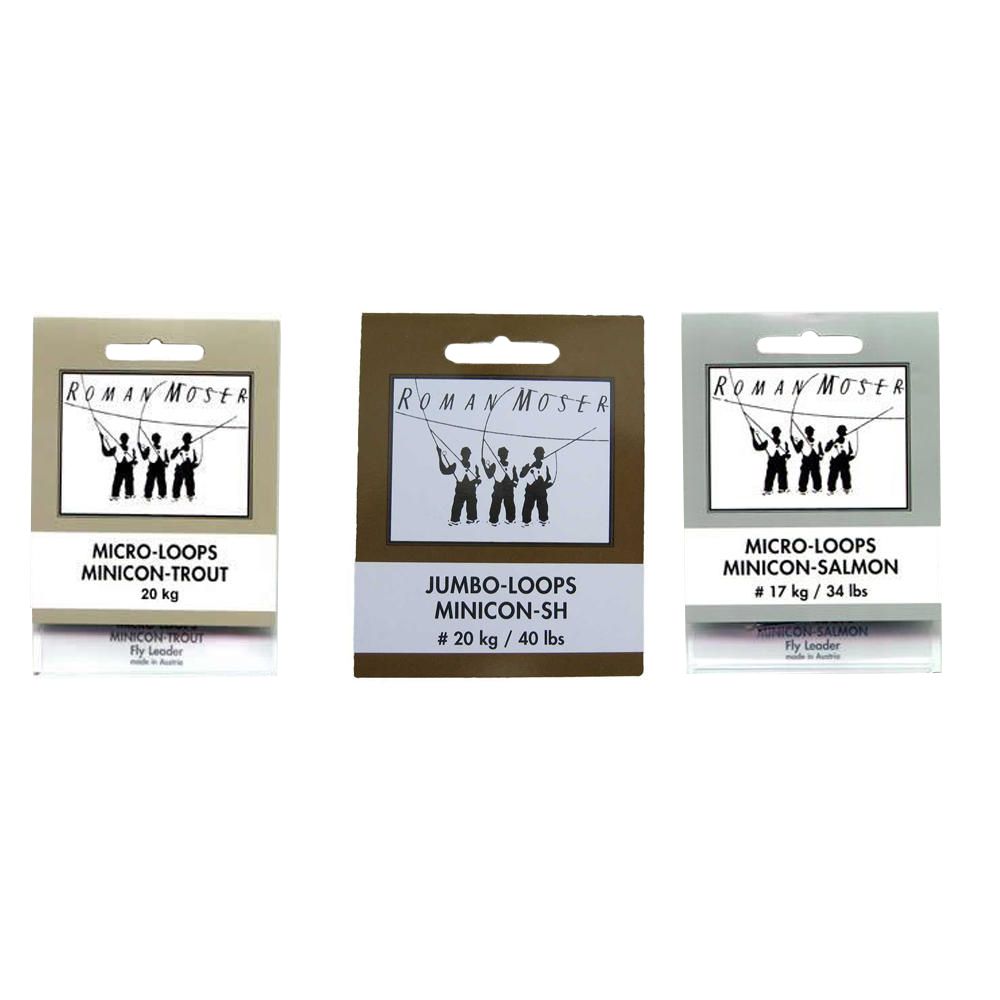 Петли для шнуров Roman Mozer Minicon (Salmon, 34lb, 4шт.)