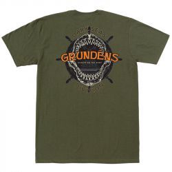 Футболка Grundens Dark Seas X Grundens On The Hunt T-Shirt (Military Green, M)