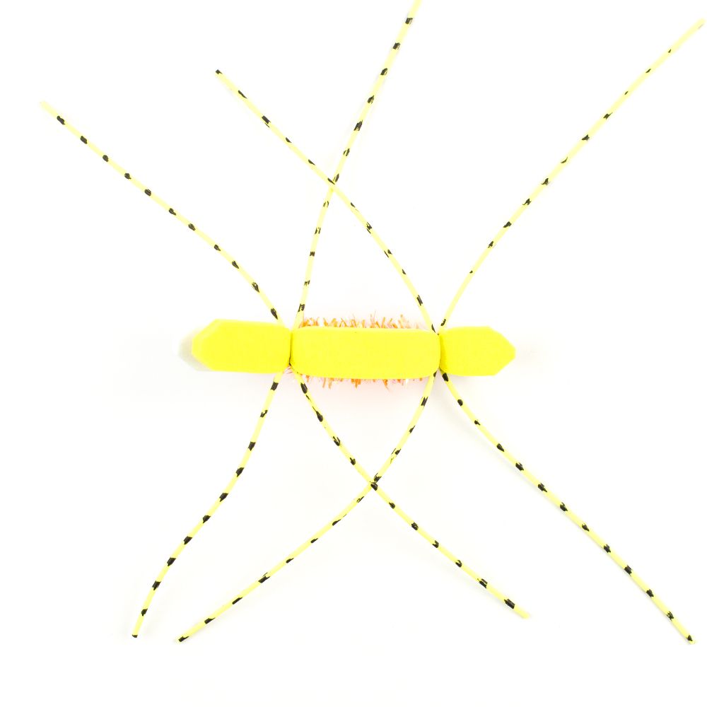 Мушка SF Chernobyl Ant Yellow & White (#6 (Bronze/Daiichi 1710))