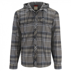 Рубашка Simms Coldweather Hoody (Gunmetal Neo Plaid, M)