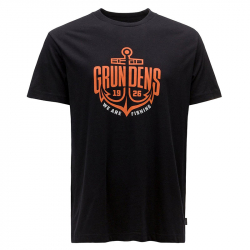 Футболка Grundens Logo Anchor SS T-Shirt (Black, L)