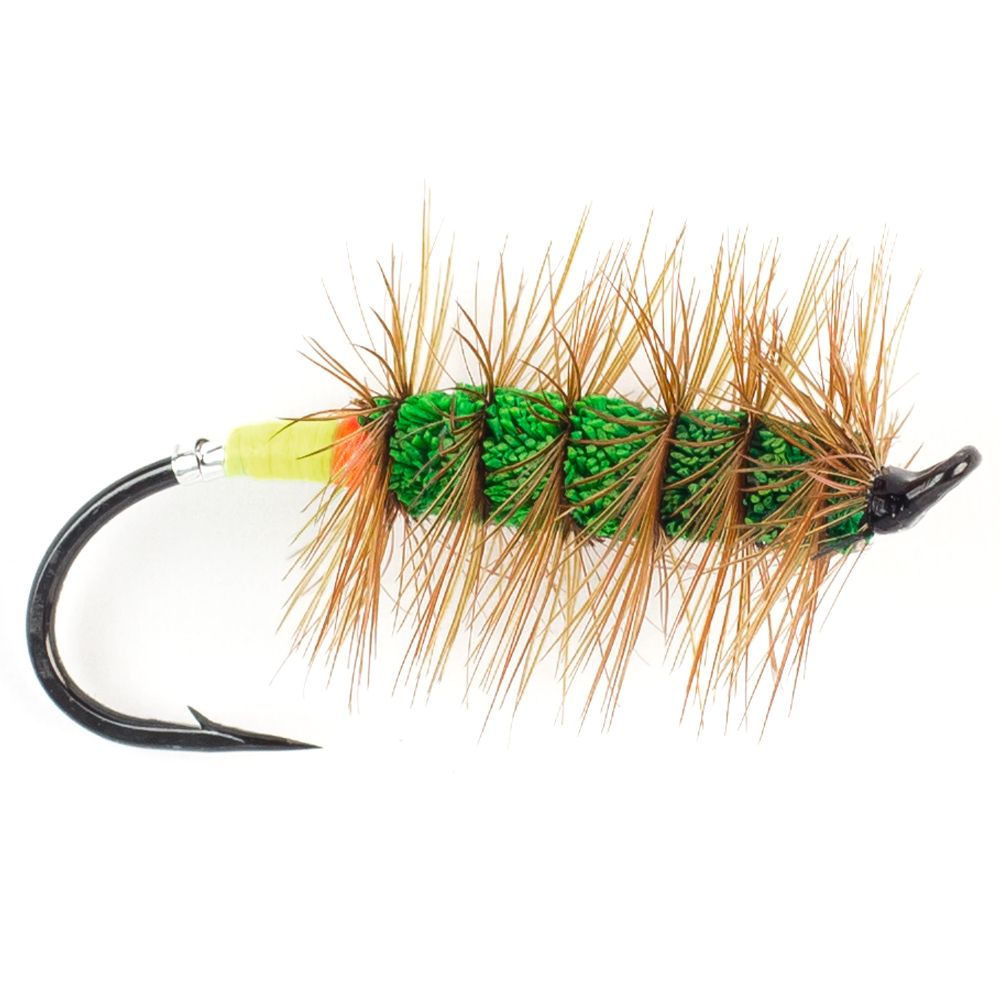 Мушка SF Green Machine: Green/Red (#8 (Bronze/Mustad 3399A))