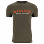 Футболка Simms Logo T-Shirt (Loden Heather, L)