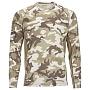 Термофутболка Simms SolarFlex LS Crewneck - Print (Woodland Camo Sandbar, XL)