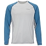 Термофутболка Simms SolarFlex LS Crewneck - Solid (Nightfall Heather/Sterling, XXL)