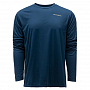 Футболка Grundens Drift Boat LS Tech Tee (Blue Abyss, L)