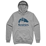 Толстовка Simms Wood Trout Fill Hoody (Grey Heather, XXL)