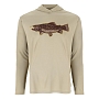 Футболка Simms Tech Hoody - Artist Series (Stone Trout Fly, M)