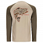 Термофутболка Simms Tech Tee - Artist Series (Bass/Stone/Dark Stone, XXL)