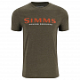 Футболка Simms Logo T-Shirt (Loden Heather, XXL)