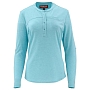 Футболка Simms Women's Drifter Tech Henley (XL, Turquoise)