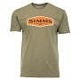 Футболка Simms Logo Frame T-Shirt (Military Heather, XL)