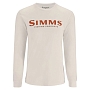 Футболка Simms Logo LS Shirt (Natural, M)