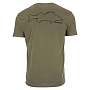 Футболка Simms Walleye Outline T-Shirt (Military Heather, XL)