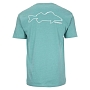 Футболка Simms Walleye Outline T-Shirt (Oil Blue Heather, XL)