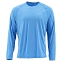 Термофутболка Simms SolarFlex LS Crewneck - Solid (Pacific Heather, XL)