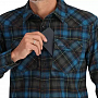Рубашка Simms Santee Flannel LS Shirt (Black/Bright Blue Window Pane Ombre, XXL)