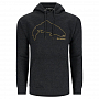 Толстовка Simms Trout Outline Hoody (Charcoal Heather, S)