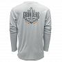Футболка Grundens Logo Anchor LS Tech Tee (Grey Mist, L)