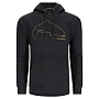 Толстовка Simms Trout Outline Hoody (Charcoal Heather, XL)