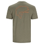 Футболка Simms Bass Outline T-Shirt (Military Heather, XXL)