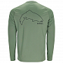 Термофутболка Simms Tech Tee - Artist Series (Trout Outline/Field, XXL)