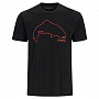 Футболка Simms Trout Outline T-Shirt (Black, 3XL)