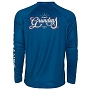 Футболка Grundens Solstrale Lightweight Crew Top (Deep Water Blue Print, S)