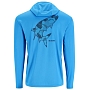 Термофутболка Simms Tech Hoody - Artist Series (Seaport/Tarpon Nightfall, XXL)