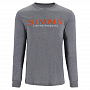 Футболка Simms Logo LS Shirt (Athletic Heather, XXL)