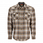Рубашка Simms Santee Flannel LS Shirt (Black/Br.Blue Pane Ombre, M)