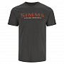 Футболка Simms Logo T-Shirt (Simms Orange/Charcoal Heather, M)