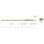 Шнур Scientific Anglers Amplitude Smooth Trout Strategic 10.5 (WF7F, Dk. Willow/Blaze Orange Bamboo)