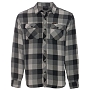 Рубашка Grundens Kodiak Insulated Flannel Shirt (Black Plaid, XL)