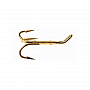 Крючки Ahrex HR490G – ED Tying Treble (#8, Gold, 5 шт/уп)