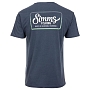 Футболка Simms Two Tone Pocket Tee (Navy Heather, XL)